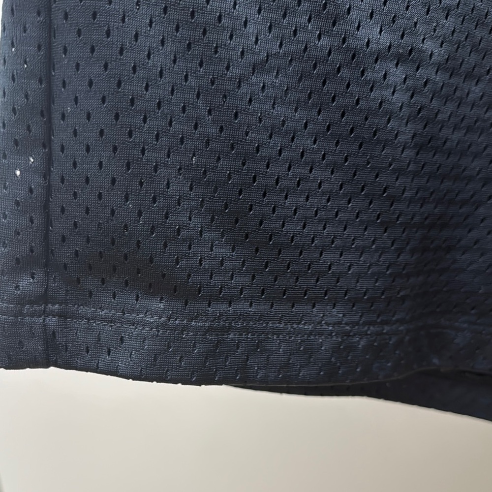 BRIAN LICHTENBERG Vintage Black Mesh Shorts with White 'Ballin' Text - Picture 3 of 8